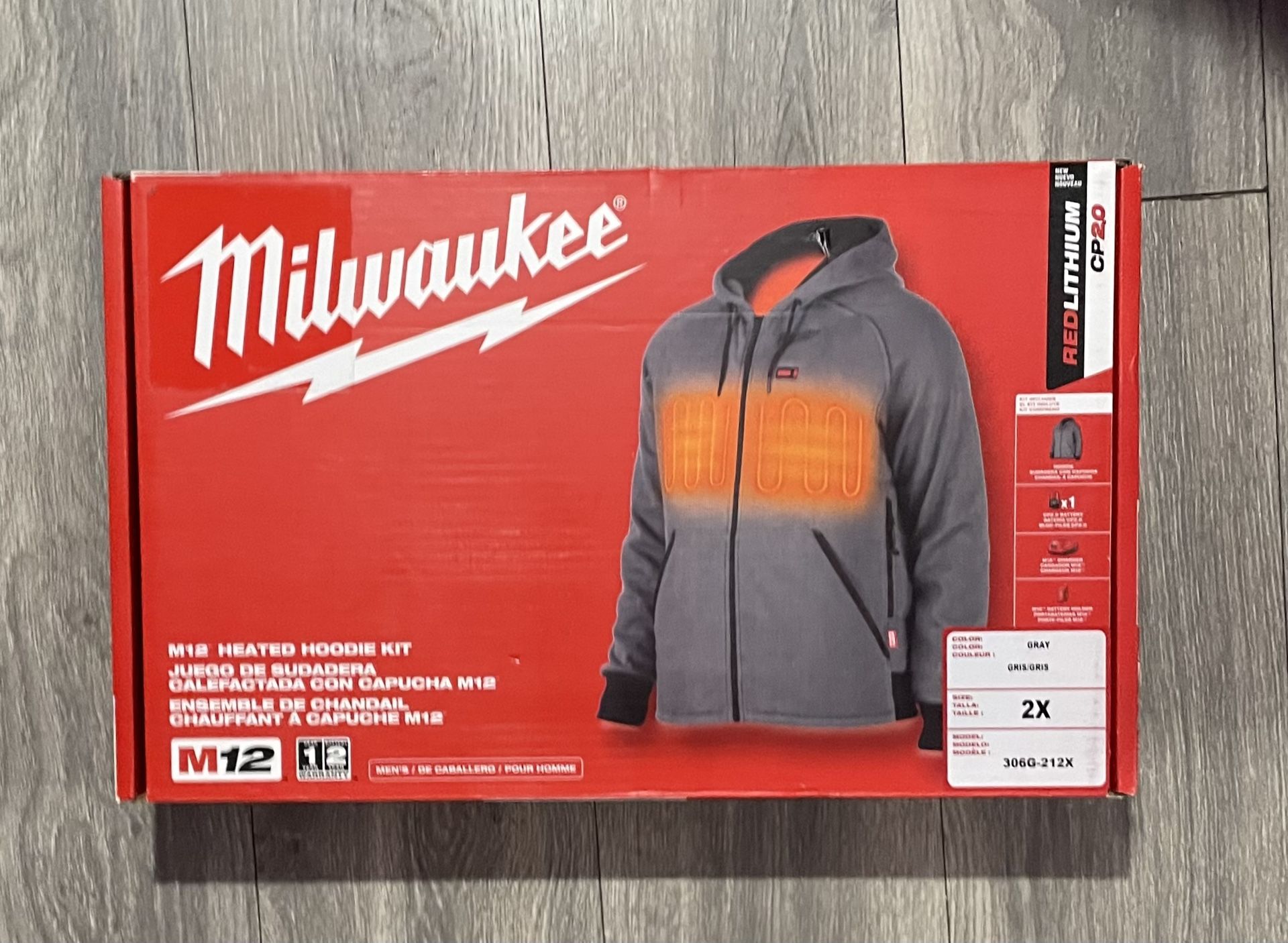 Milwaukee M12 2X Heated Hoodie Kit