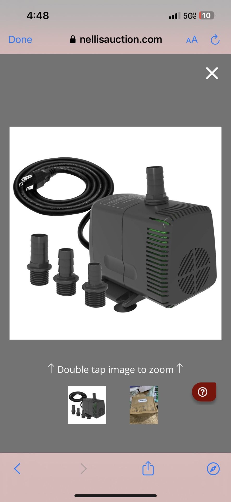 Knifel Submersible Pump 880GPH (3500L/H 60W) Ultra Quiet With Over Heating Protection 10.2ft High Lift For Fountains, Hydroponics, Ponds, Aquariums &