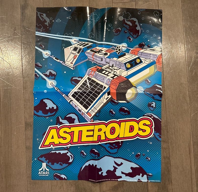 Asteroids Atari Poster
