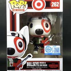 Bullseye as Eddie Munson Funko POP Stranger Things Target Mascot Dog Exclusive