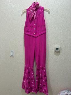 Barbie Cowgirl Star Jumpsuit Costume with Bandana