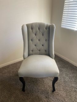 Set of 2 Z Gallerie Tufted Accent Chairs