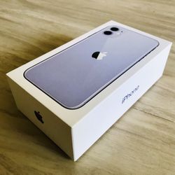 iPhone 11th Generation Empty Box White, With Cover Plastic & Guide Book MWJJ2LL