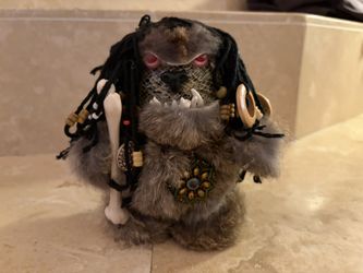 Real Fur Custom Spooky Monster Doll Figurine