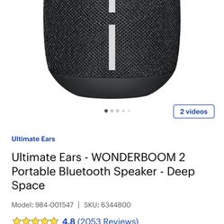 Wonder Boom2 Waterproof Wireless Speaker 