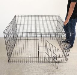 $39 (Brand New) Foldable 24” tall x 24” wide x 8-panel pet playpen dog crate metal fence exercise cage