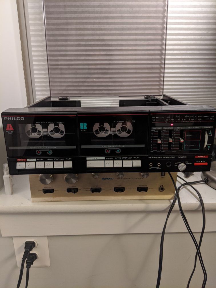 Philco record player / cassette player / radio