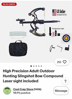 Compound Slingshot Bow with Laser Sight Kit