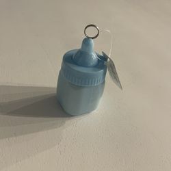 Blue Baby Bottle Balloon Weights