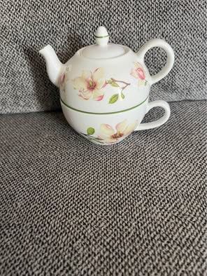 Lane End Pottery Tea Pot & cup combo Made in England Rare