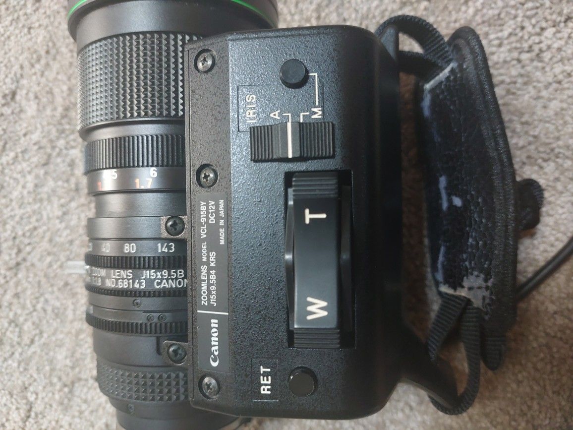 Canon Camera Lens - Macro TV Zoom Lens J15x9.5B KTS Iris 9.5-143mm