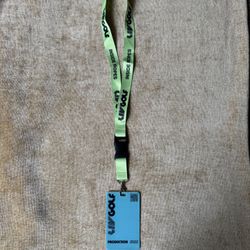 Liv Golf Green Lanyard with Blue Badge