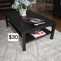 Coffee table, black-brown, 46 1/2x30 3/4 "