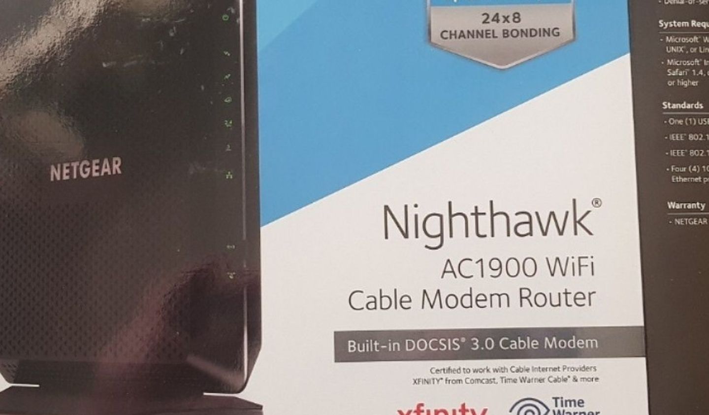 Netgear Nighthawk C7000 cox cable modem/router combo works with cox