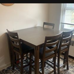Ashley square counter height dining table set of 4 chairs