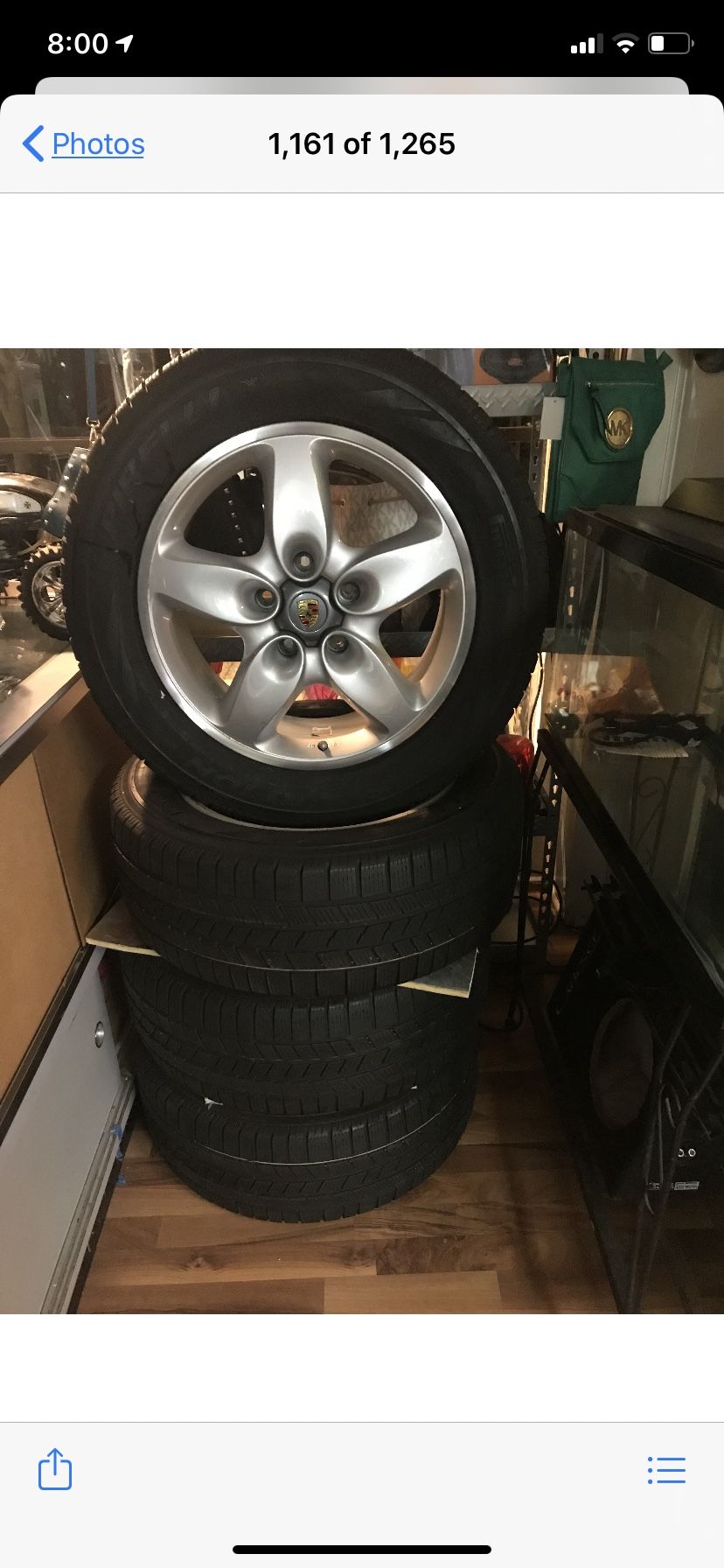 18” Porsche rims 5 lugs