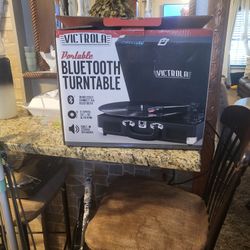  Victroba Portable  Bluetooth  Turntable  