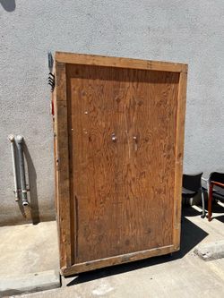 Custom Built Wooden Storage Cabinet Shed Shelving Tools Storage Warehouse Supplies Large