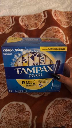 Brand new package of tampons