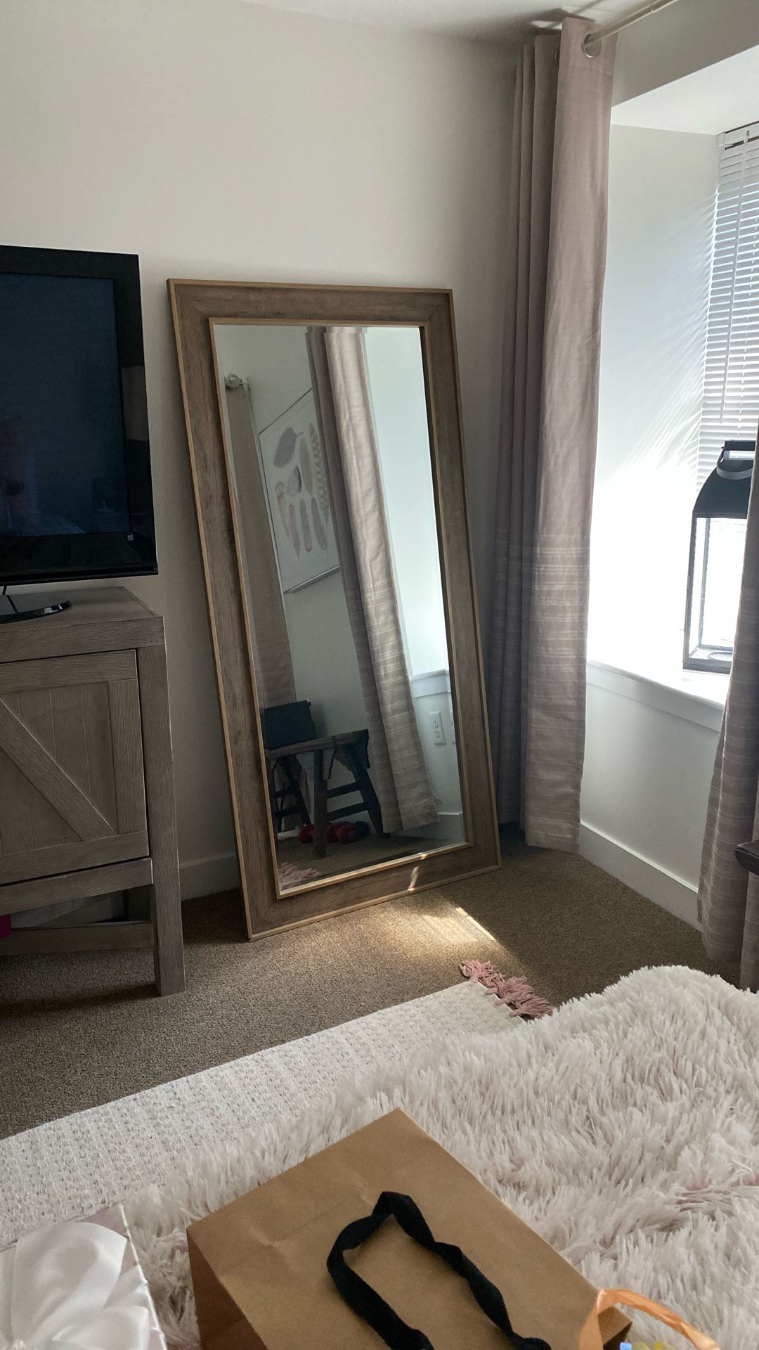 Leaning Wall mirror