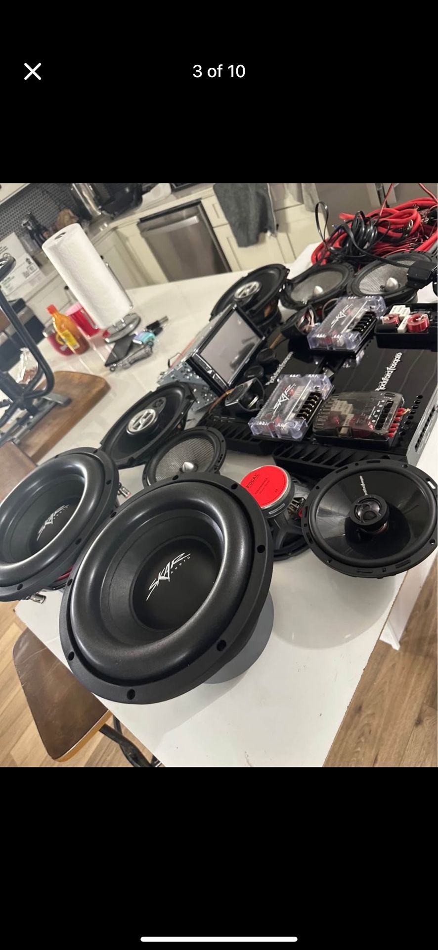 Car Audio Set Speakers Amplifiers