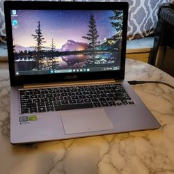 Asus Touchscreen 14" Laptop  😃w/Nvidia 🎮. Intel i7 cpu 12GB.  500GB SSD! 