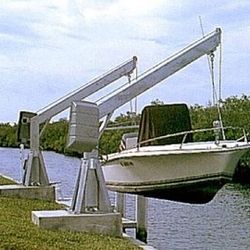 Boat Davits, 8000 Lb Capacity,  (2)  9 ft beam, 24 inch base
