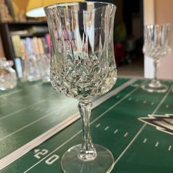 Large Crystal Wine Glass 