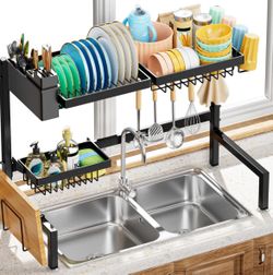 Over the sink dish rack