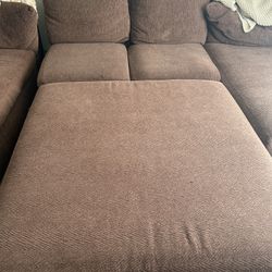 Loveseat and ottoman