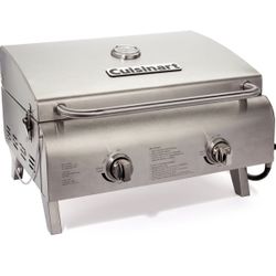 Brand New In Box: Cuisinart Chef's Style Tabletop Portable Propane Gas Grill