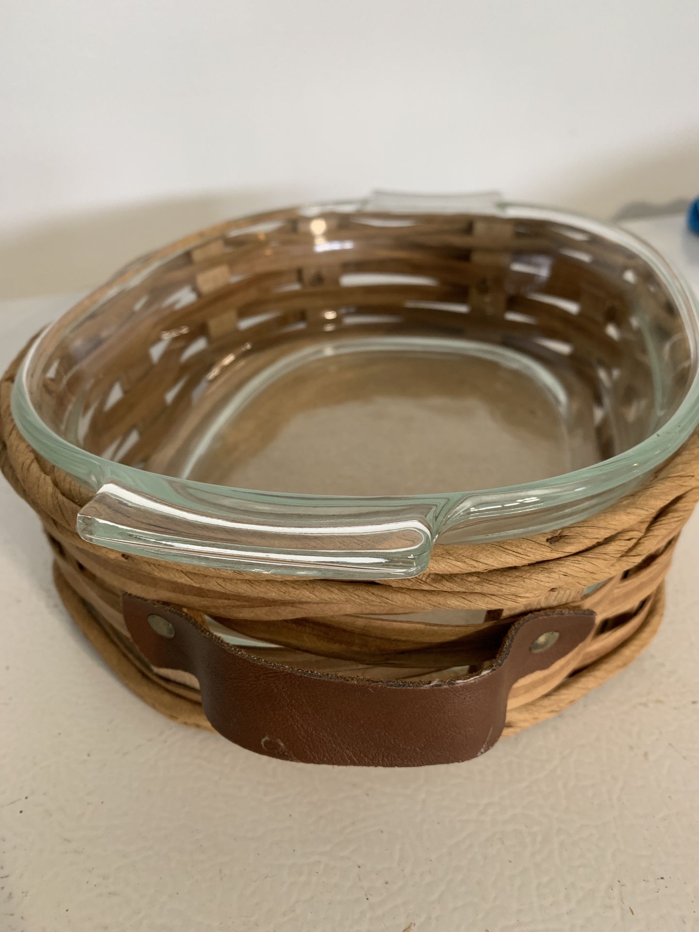 Vintage Pyrex Dish With Basket