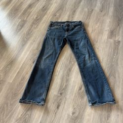 Silver Jeans Zac straight leg blue denim jeans size 29

