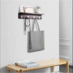 Ledge Shelf w/ Hooks