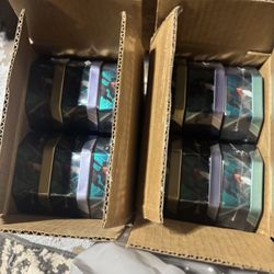 Two Boxes Of Pokémon Tins 2024 Edition Sealed New 