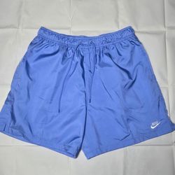 Baby Blue Nike Men's Woven Flow Shorts Medium