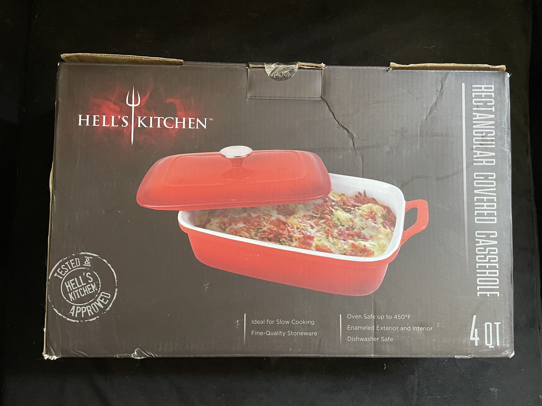 Hell’s Kitchen Rectangular Covered Casserole Dish