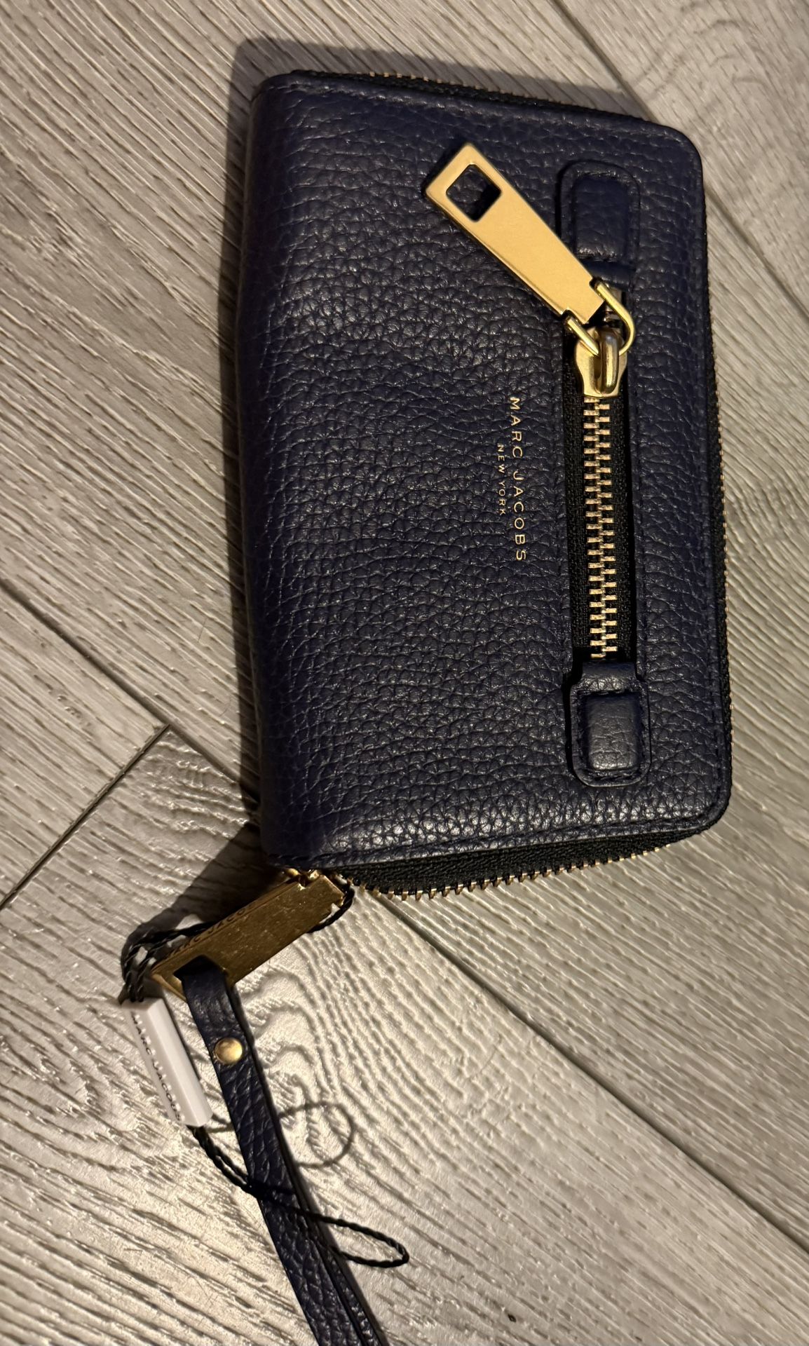 Marc Jacobs Long Wallet Round Zipper All Leather