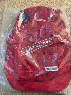 Supreme Backpack Red 3D Logo