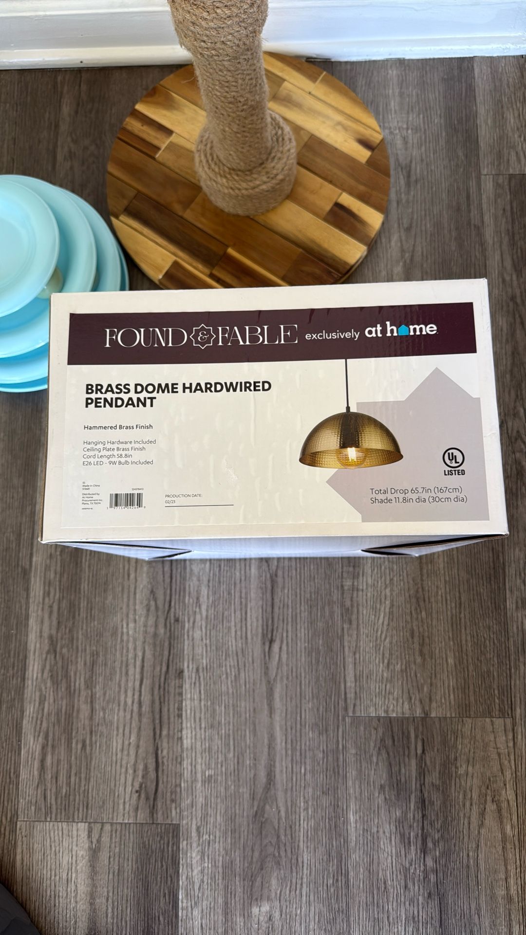Brass Dome Light Pendant 