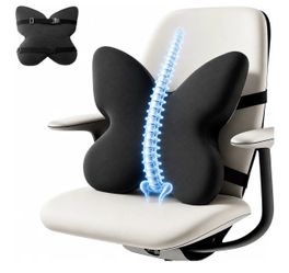 Butterfly Lumbar Support Back Cushion Support Cojín Soporte Espalda Silla NEW