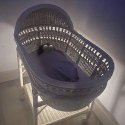 Beautiful Rolling Bassinet by Pottery Barn Kids