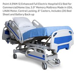 Point A (PAM-5) Enhanced Full Electric Hospital ICU Bed for Commercial/Home Use