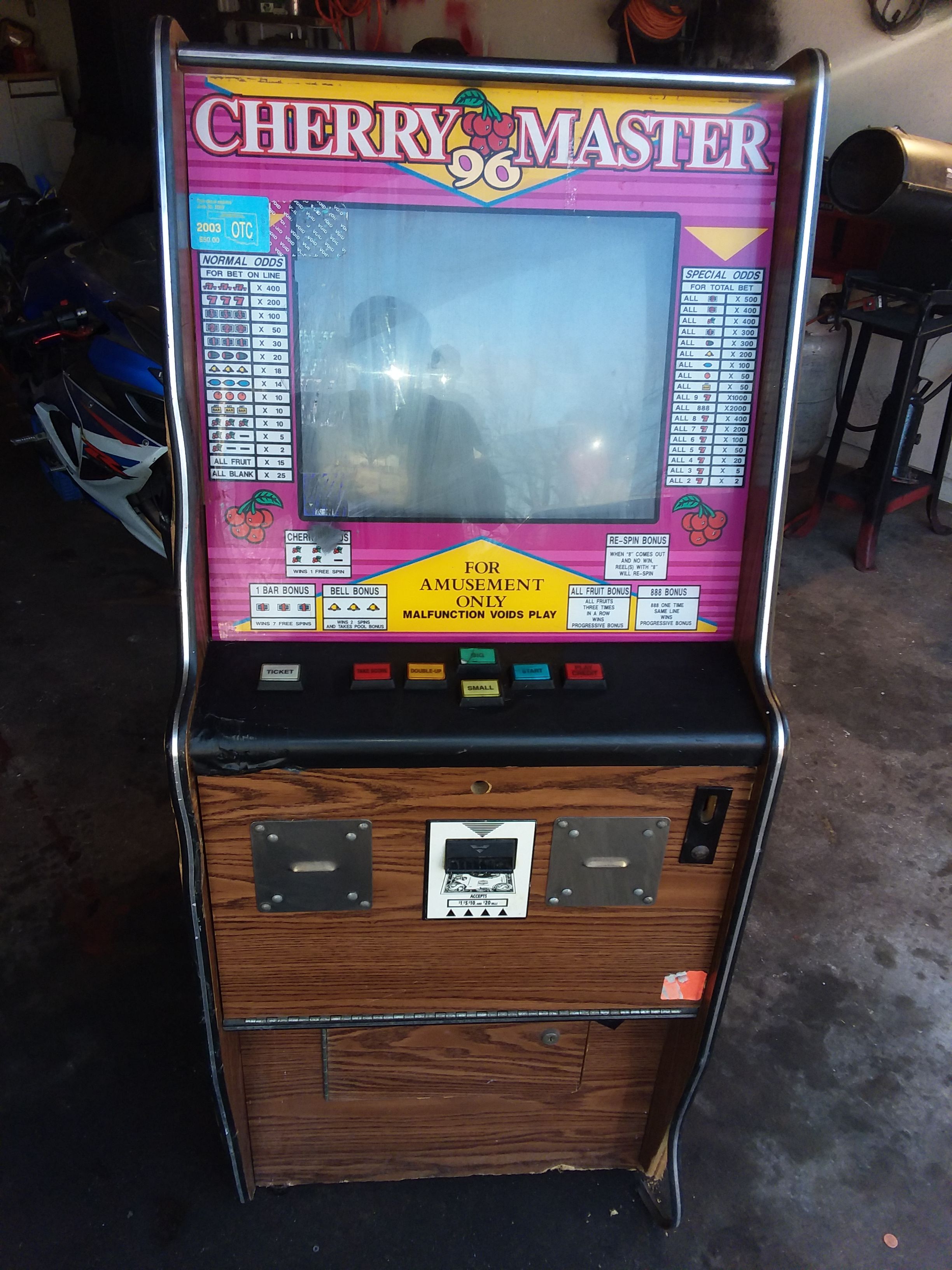 CHERRY MASTER 96 SLOT MACHINE