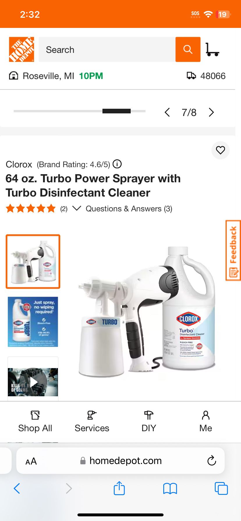 Turbo Disinfecting Sprayer