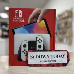 Nintendo Switch OLED Gaming Console New - $1 DOWN TODAY, NO CREDIT NEEDED