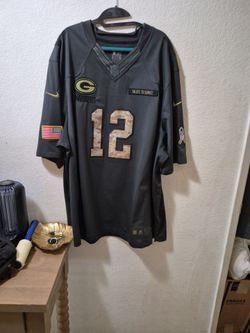 Nike Green Bay Packers Aaron Rodgers #12 Salute to Service Jersey 3XL