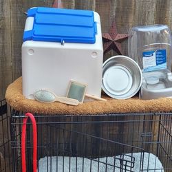 XLG METAL DOG CRATE With Asseccories 