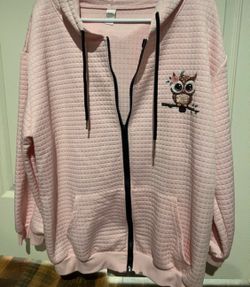 Soft new owl zip up