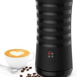 Milk Frother and Steamer, 4-in-1 Milk Frother for Coffee Electric Double Wall, Hot & Cold Foam Milk Heater with Strix Temperature Controls, Auto Shut-